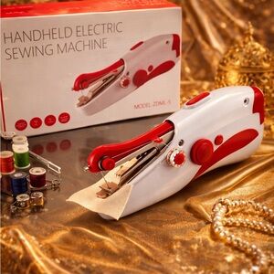 Handheld Sewing - White & Red